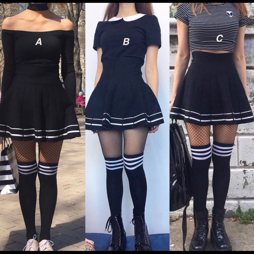 NWT Gothic Outfit Combo- Separate top/ skirt set